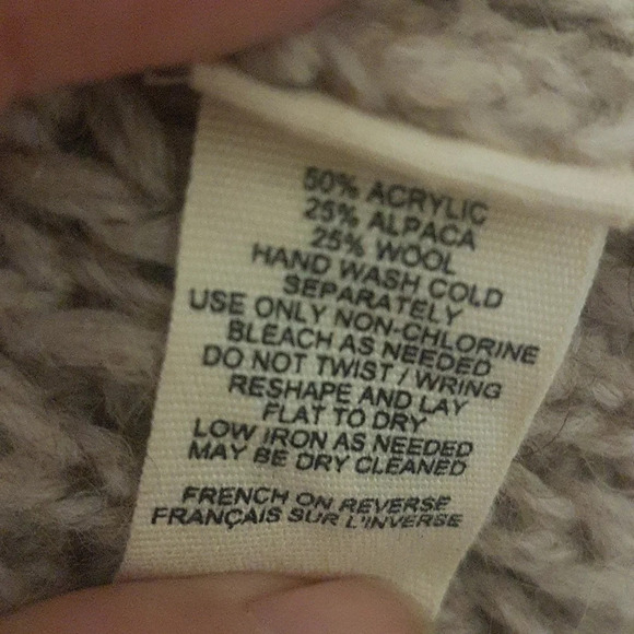 Anthropologie moth alpaca wool acrylic drop shoulder oversized sweater tunic - Picture 11 of 11